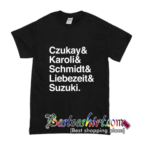 CAN Krautrock Names List Design T Shirt (BSM)