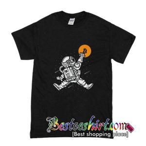 Bitcoin to The Moon Spaceman T Shirt (BSM)