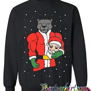 Panther Santa Ugly Christmas Sweatshirt (BSM)
