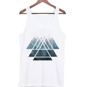 Sacred Geometry Triangles – Misty Forest Tank top (BSM)