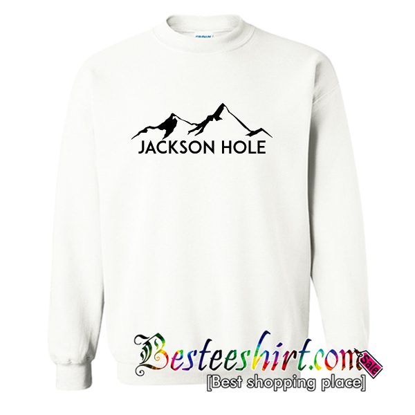 Skiing Jackson Hole Wyoming Sweatshirt (BSM)