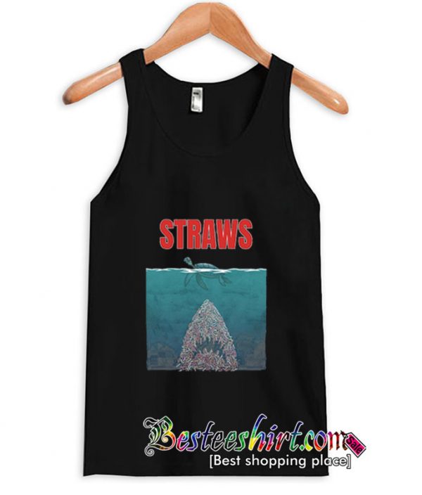 Straws Turtles Jaws Shark Tanktop (BSM)