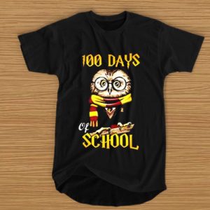 100 Days Owl of school Gryffindor Magic Wizard t shirt (BSM)