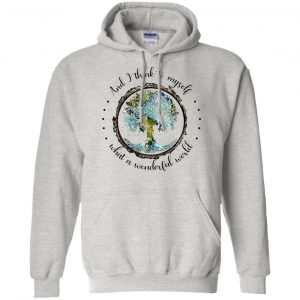 And I Think To Myself What a Wonderful World Colorful Tree White Hoodie (BSM)