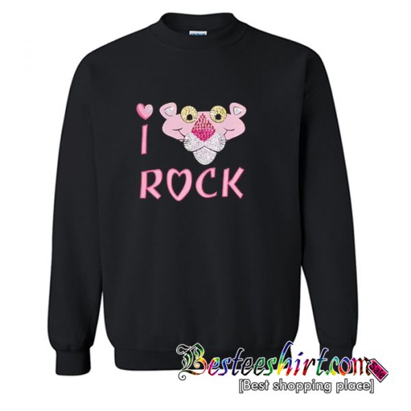 I Love Rock Pink Panther Sweatshirt (BSM)