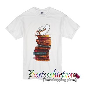Owl And Books T Shirt (BSM)
