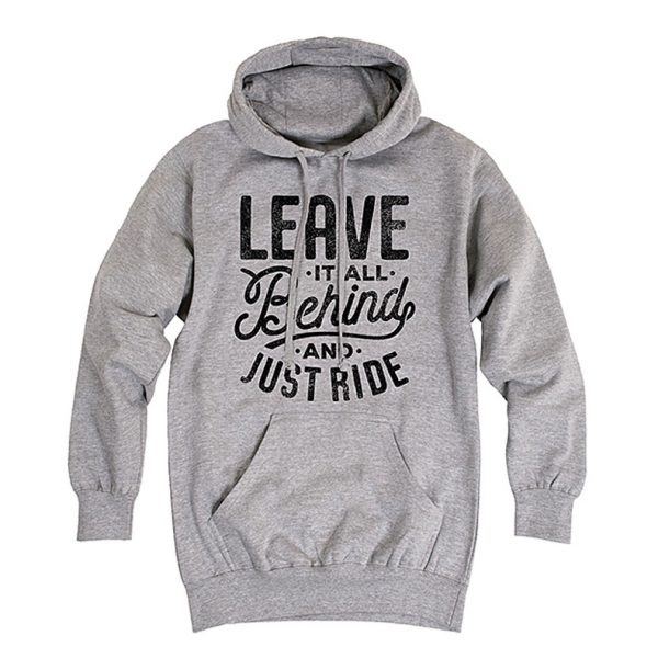 Athletic Heather Leave It All Behind & Ride Pullover Hoodie (BSM)