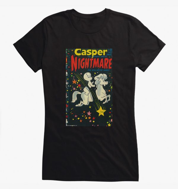 Casper The Friendly Ghost Nightmare Comic Cover Girls T Shirt (BSM)
