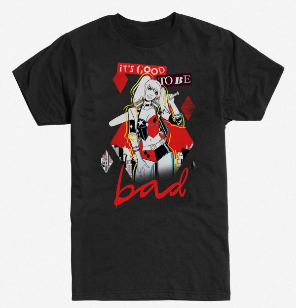 Comics Harley Quinn Good To Be Bad T Shirt (BSM)