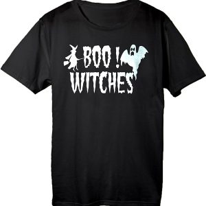 Funny Happy Halloween Boo Witches T Shirt (BSM)
