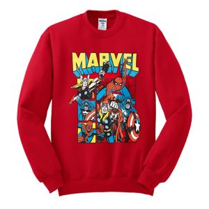 Marvel Comic Red Sweatshirt (BSM)