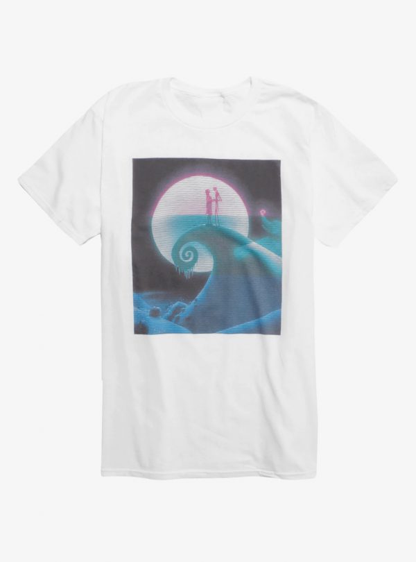 The Nightmare Before Christmas Spiral Hill Glitch T-Shirt (BSM)