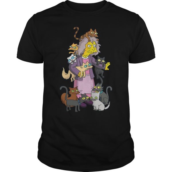 The Simpsons Crazy Cat Lady T Shirt (BSM)