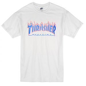 Thrasher Patriot Blue Flame T Shirt (BSM)