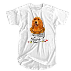 Antideprresssnt Dog T Shirt (BSM)