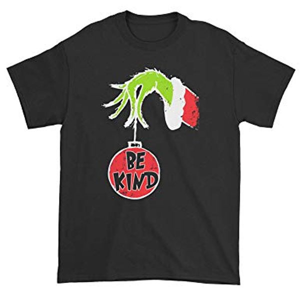 Be Kind Grinch Hand Holding Christmas T-Shirt (BSM)