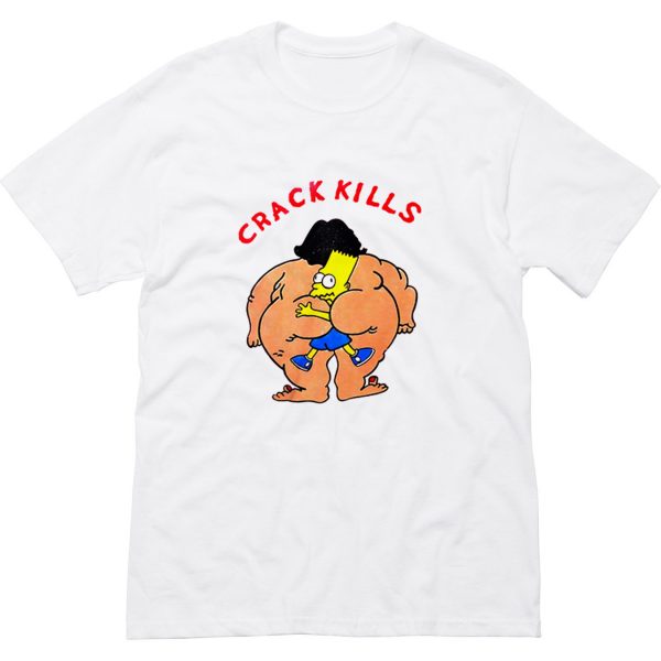 Classic Cartoon Bart Crack Kills T Shirt (BSM)