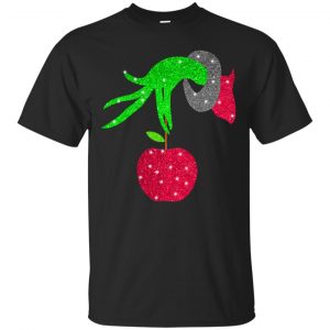 Grinch hand holding Apple T Shirt (BSM)