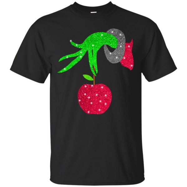 Grinch hand holding Apple T Shirt (BSM)