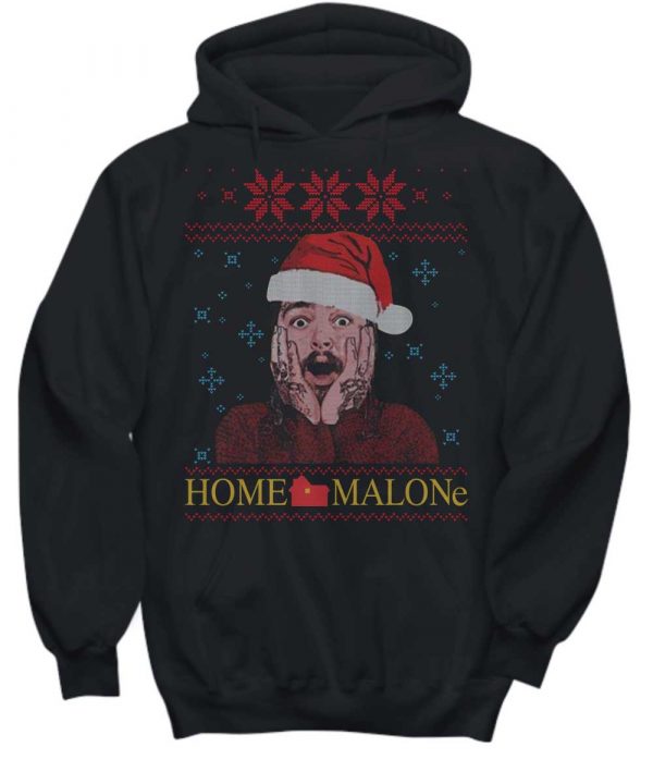 Home Malone ugly Christmas Hoodie (BSM)