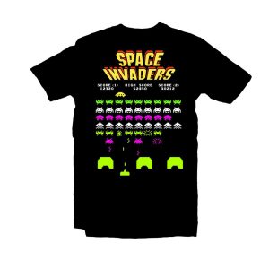 Space Invaders Arcade Game Atari T Shirt (BSM)