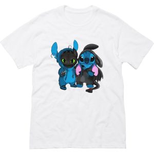 Baby Toothless and baby Stitch T Shirt (BSM)