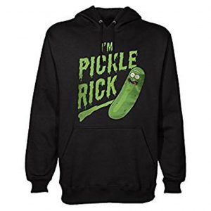 Je suis Pickle Rick avec Capuche Noir Hoodie (BSM)