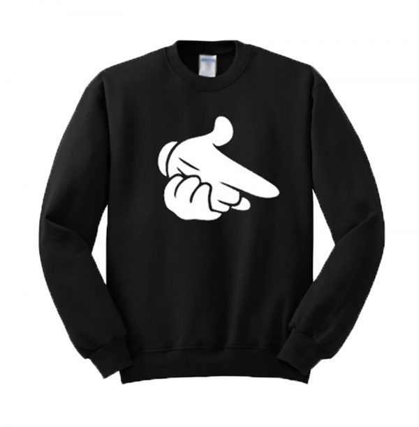 Mickey Mouse Hand Gun Sweatshirt (BSM)