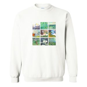 Art Grid Of Claude Monet Sweatshirt (BSM)
