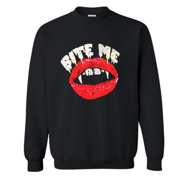 Bite Me Vampire Lips Sweatshirt (BSM)