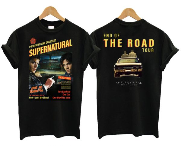 Supernatural End of the Road Black T Shirt (BSM)