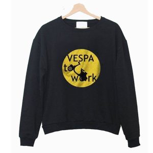 Vespa To Work Sweatshirt (BSM)