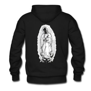 Badwood Virgin Mary Hoodie Back (BSM)