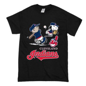 Charlie Brown Snoopy Cleveland Indians T-Shirt (BSM)