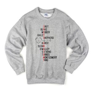 Grey Burke Webber Bailey Shepherd Sweatshirt Youre My Person Sweatshirt (BSM)