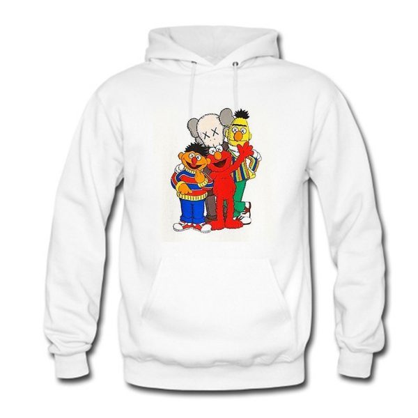 Kaws x Sesame Street Elmo Bert and Ernie Hoodie (BSM)