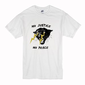 No Justice No Peace Panther T-Shirt (BSM)
