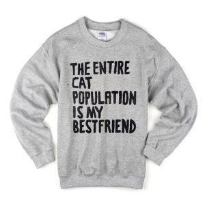The Entire Cat Population is My Bestfriend Sweatshirt (BSM)