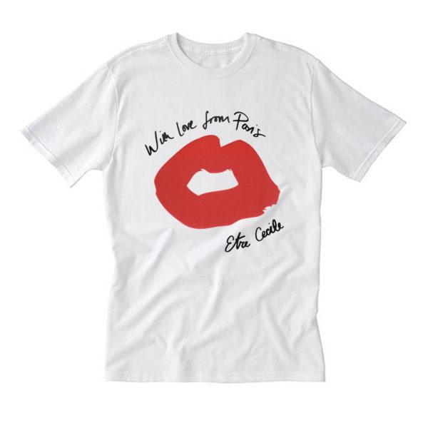 With Love From Paris Lips T Shirt (BSM)