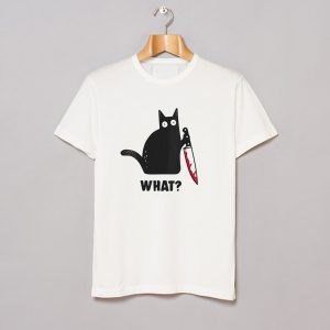 Cat With Knife T-Shirt (BSM)