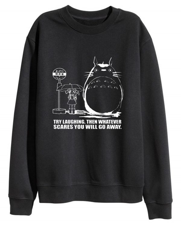 My neighbor Totoro Black Crewneck Sweatshirt (BSM)