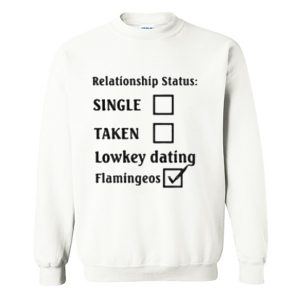 Relationship Status Lowkey dating Flamingeos Sweatshirt (BSM)
