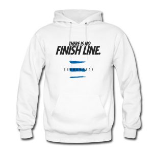 There Is No Finish Line White Hoodie (BSM)