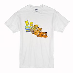 Bart Simpson And Garfield T-Shirt (BSM)