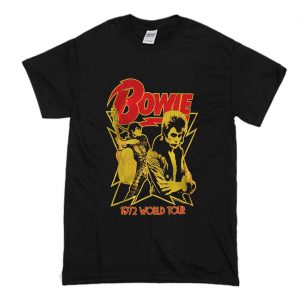 David Bowie - 1972 World Tour Soft T-Shirt (BSM)