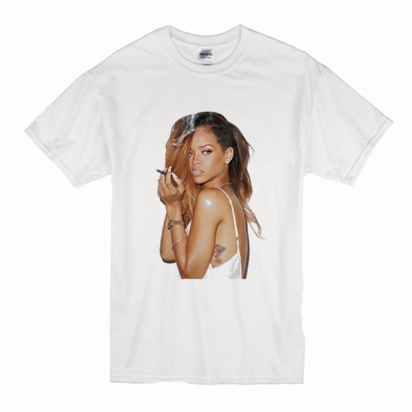 Rihanna Smoking Cigarette T-Shirt (BSM)