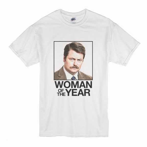 Ron Swanson Woman of the Year Parks and Recreation T-Shirt (BSM)