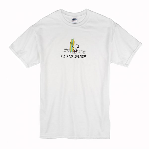 Snoopy Lets Surf Cowabunga T-Shirt (BSM)