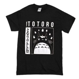 Studio Ghibli My Neighbor Totoro Kanji Totoro T-Shirt (BSM)