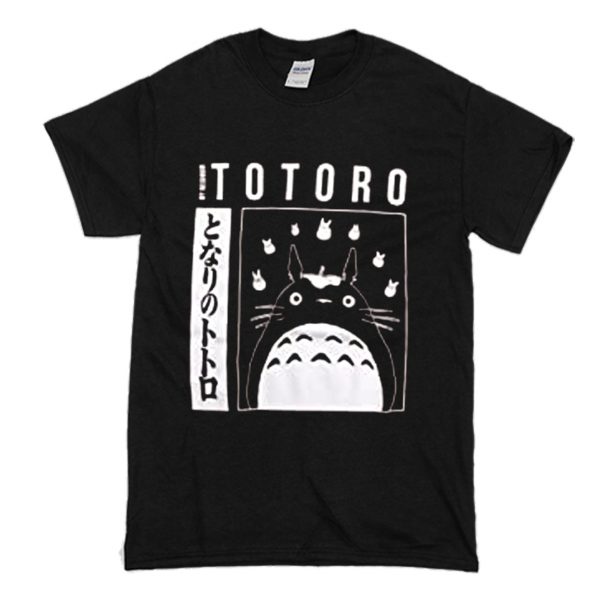 Studio Ghibli My Neighbor Totoro Kanji Totoro T-Shirt (BSM)